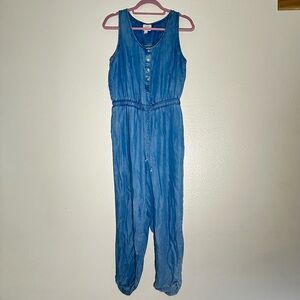 KNOX ROSE Denim Blue Jumpsuit Medium